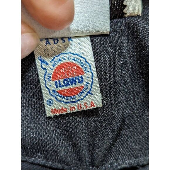 Rimini Vintage Women's Silky Black Long-Sleeve Wrap Dress Size 14 - Picture 10 of 10